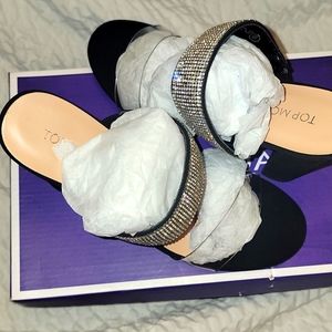 Black Rhinestone Heels